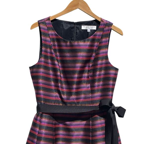 TRINA TURK Dresses Women’s Brocade Belted Fit and Flare Dress size 10 - Picture 3 of 6